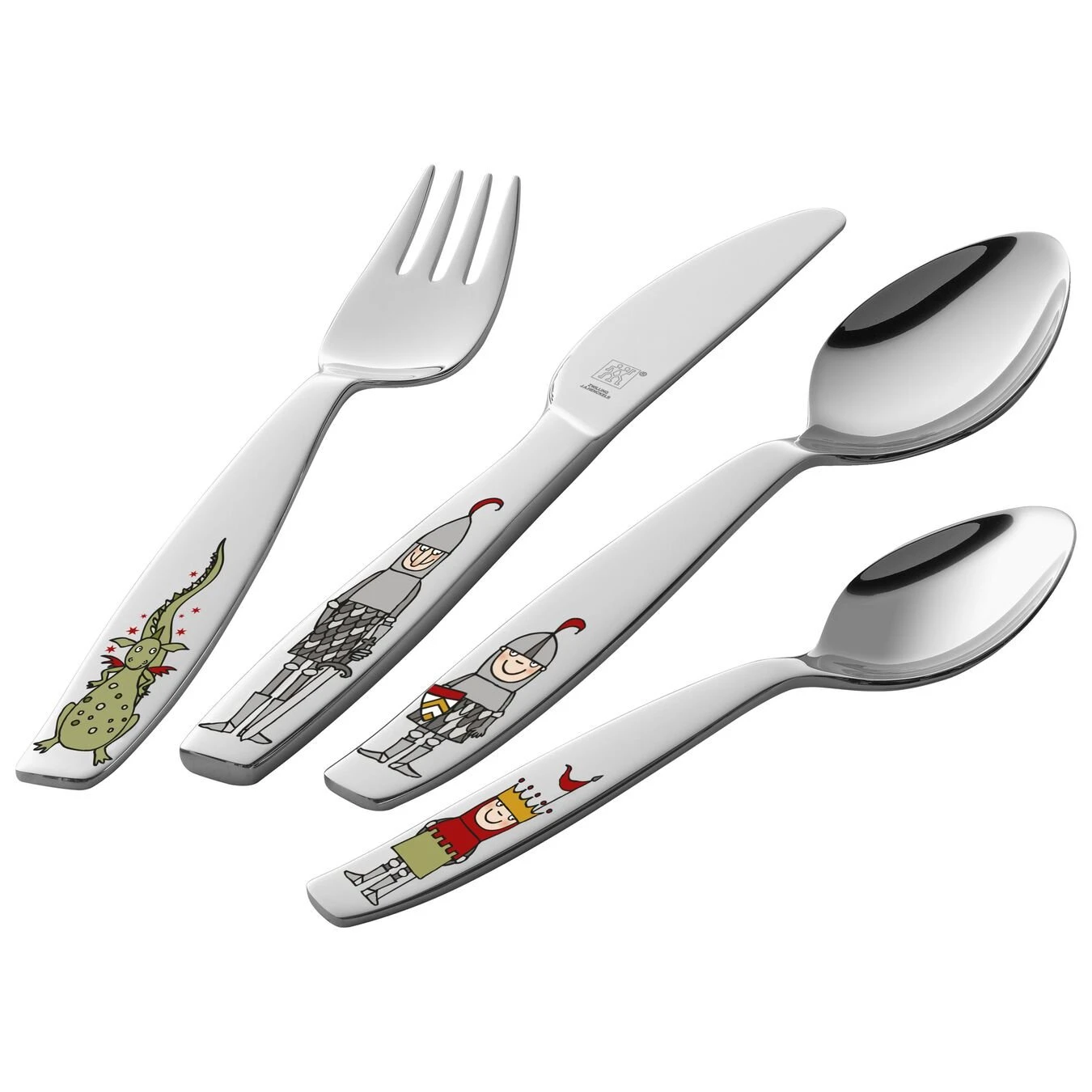 Zwilling Eckbert Kinderbesteck 4-tlg, Poliert 3 Zwilling Eckbert Kinderbesteck 4-tlg, Poliert
