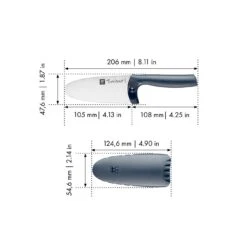 Zwilling Kochmesser 10 Cm, Blau -Zwilling shop 36540 101 0