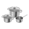 Zwilling Kochtopfset 3-tlg, 18/10 Edelstahl 2 Zwilling Kochtopfset 3-tlg, 18/10 Edelstahl -Zwilling shop 64040 003 0 1